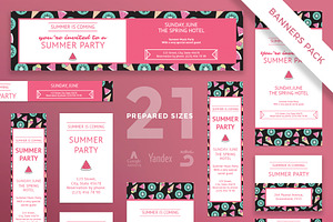 Banners Pack Summer Party