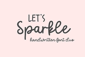 Let's Sparkle | Font Duo