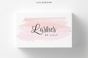 Pink Lashes Business Card, a Business Card Template by iloladesign (Thumbnail 1 of 2)