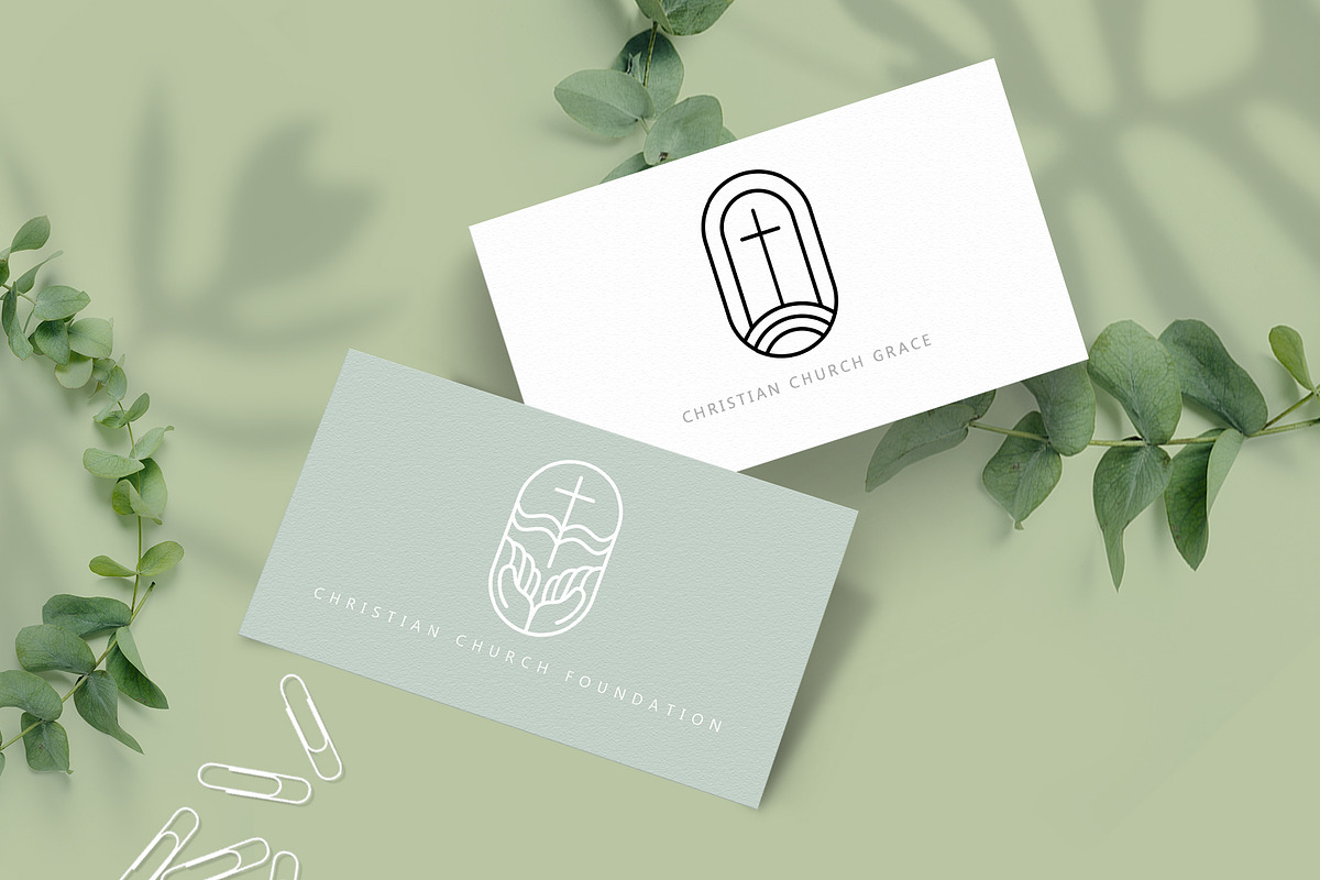 Christian Church Logos Vector SVG, an Object Graphic by Happy Letters (Photo 4 of 8)