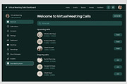 Black Virtual Meeting Calls App, an App Template by nagaredesignstudio (Thumbnail 4 of 5)