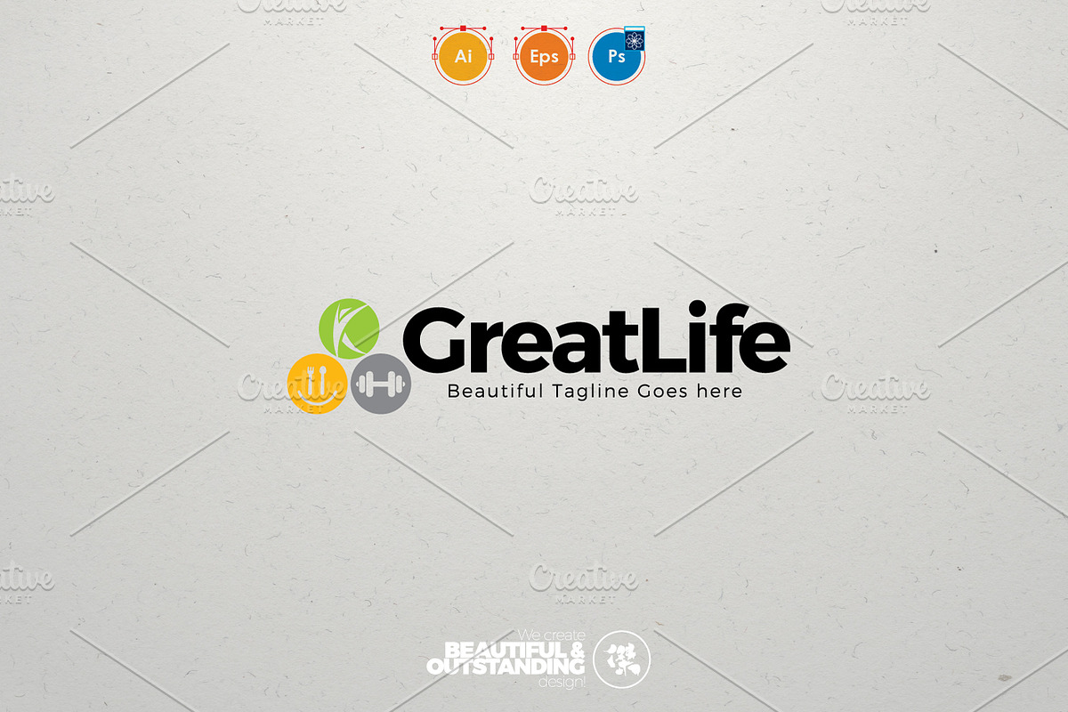 GreatLife, a Branding & Logo Template by KitCreativeStudio2 (Photo 4 of 5)