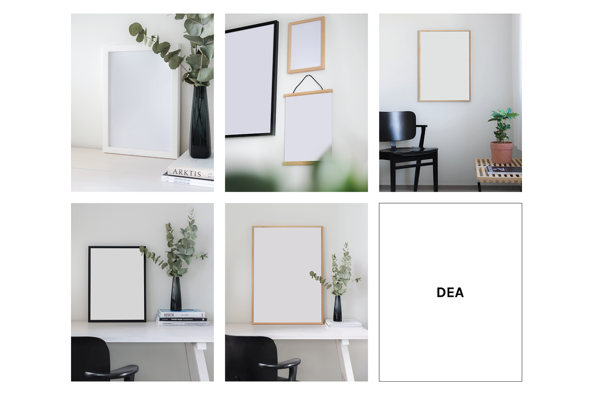 Picture Frame Mockup Mega Bundle 6, a Household Mockup by Saguaro Digital (Photo 6 of 20)