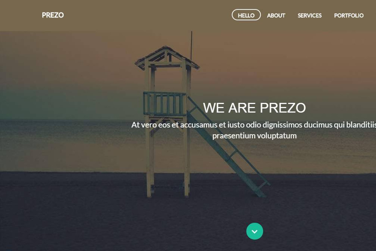 PREZO responsive business template, a Bootstrap Template by Bootstraptor (Photo 2 of 3)