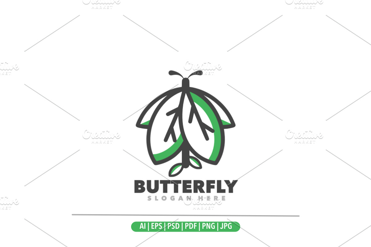 Butterfly leaf logo, a Design Template by Bayuktx