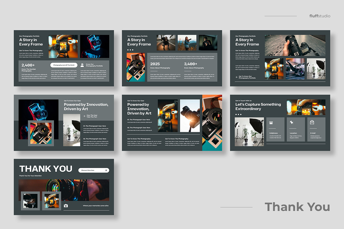 Photography Google Slides Template, a Presentation Template by fluffstudio (Photo 4 of 4)