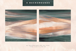 Painterly Shapes & Backgrounds