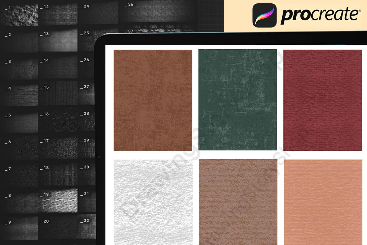 100 Procreate Paper Texture Brushes, a Brush Add-On by DrawingStoryShop (Photo 4 of 6)