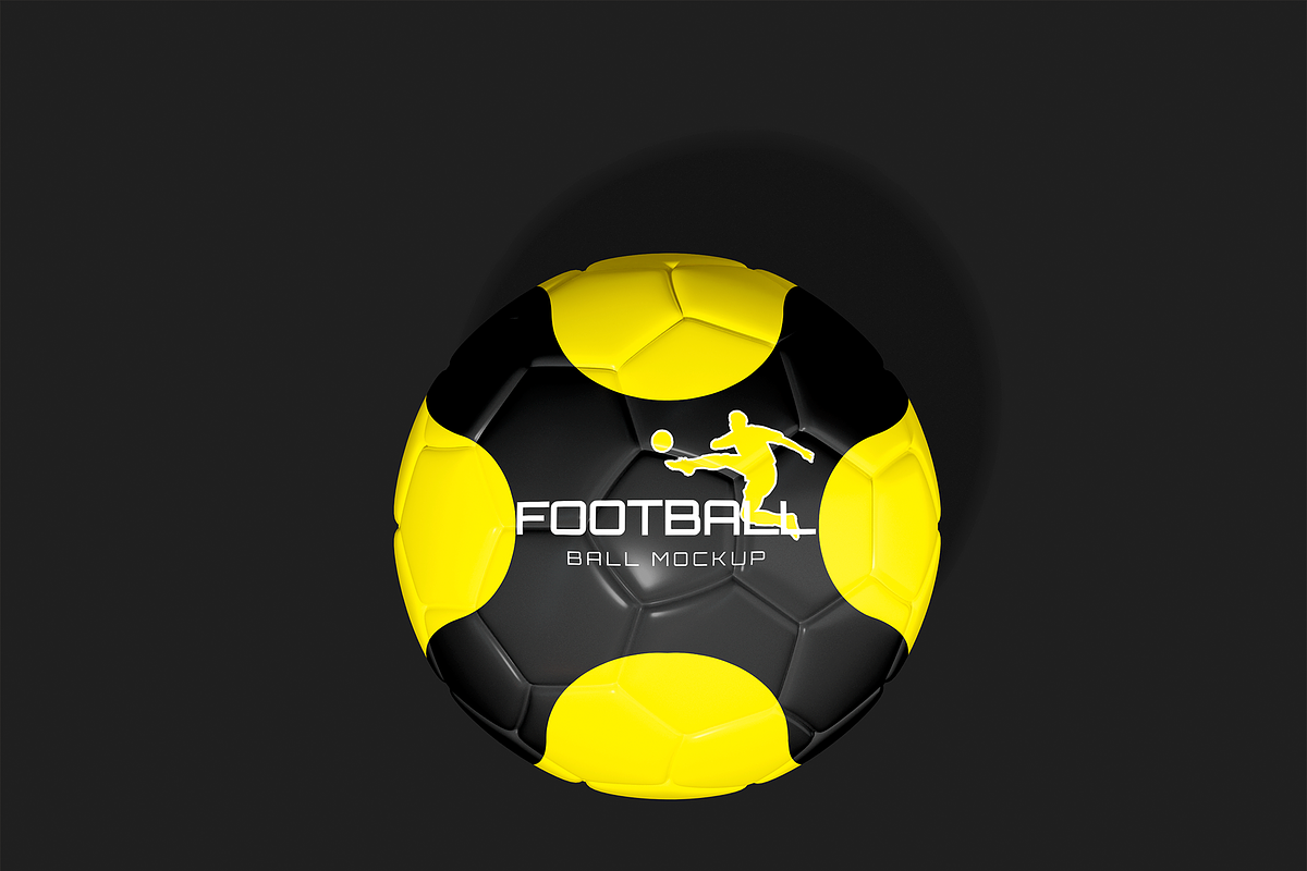 Football Ball Mockup, a Product Mockup by Bartama Graphic (Photo 3 of 3)