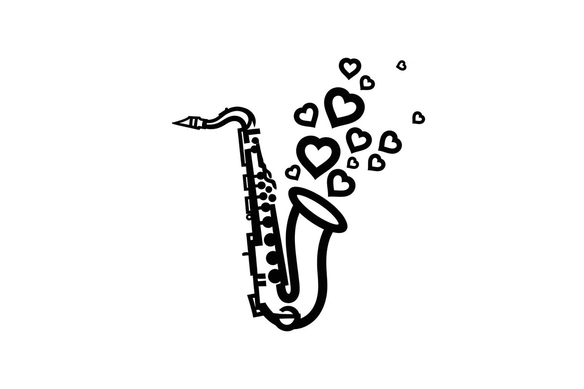 Saxophone Music Love Vector Bundle, an Illustration by Designs_River (Photo 36 of 51)