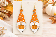 Gnome Earrings Laser Cut SVG, a Seasonal Illustration by Canvas Craft (Thumbnail 4 of 5)