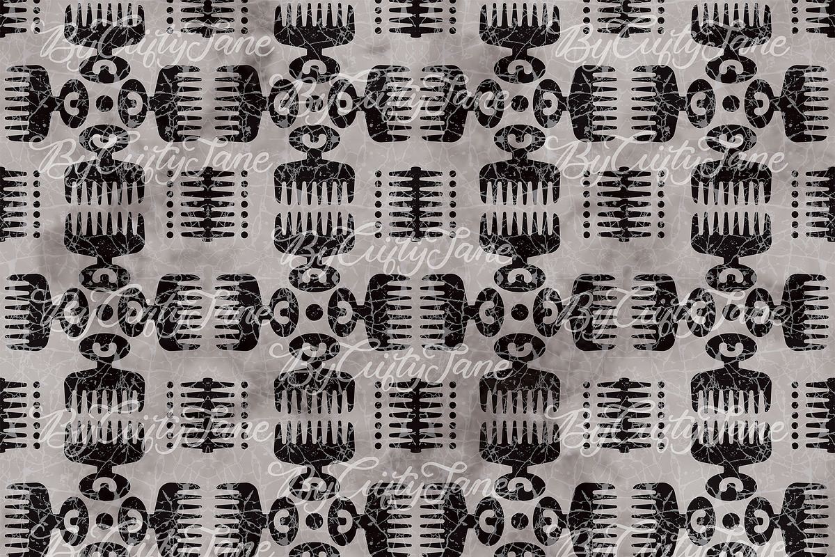 Adinkra DUAFE Pattern II, a Pattern Graphic by ByGiftyJane (Photo 10 of 11)
