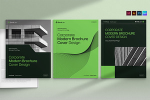 Modern Minimal Brochure Cover Templa, a Brochure Template by BrandPacks