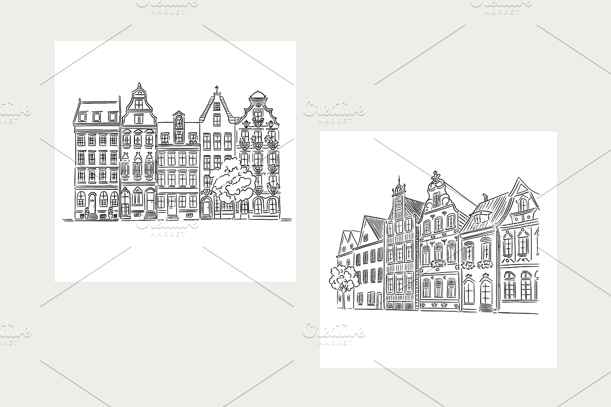 Architecture Procreate stamp brushes, a Brush Add-On by Veronika Gotovceva (Photo 7 of 9)