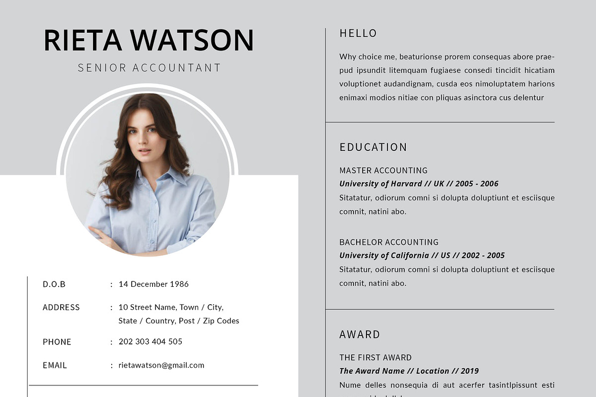 Resume Template, a Resume Template by Peunayah (Photo 5 of 7)