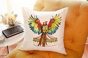 Watercolor Vintage Circus Party Anim, an Illustration by Sublimation Artist (Thumbnail 6 of 6)
