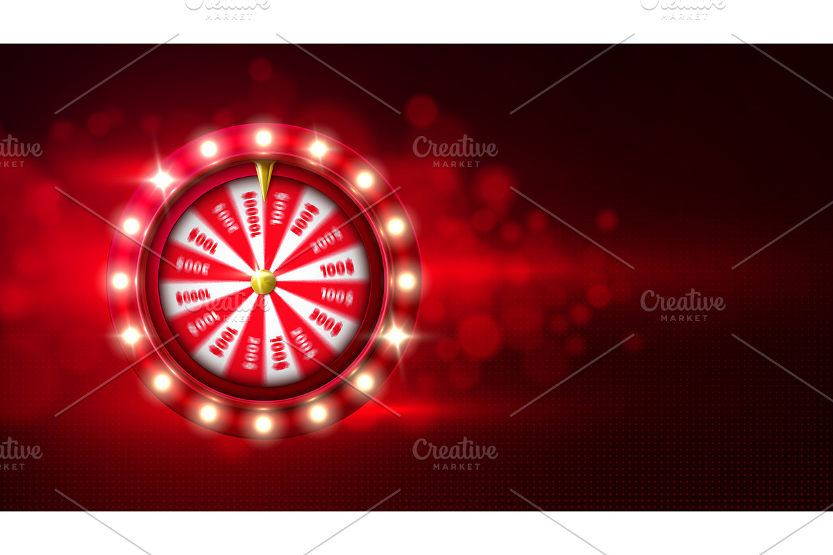 Bright casino spin wheel with, an Object Illustration by art PVP - market