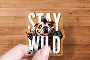 Stay Wild PNG T-Shirt Graphic, an Animal Illustration by DoubleTwists (Thumbnail 5 of 5)