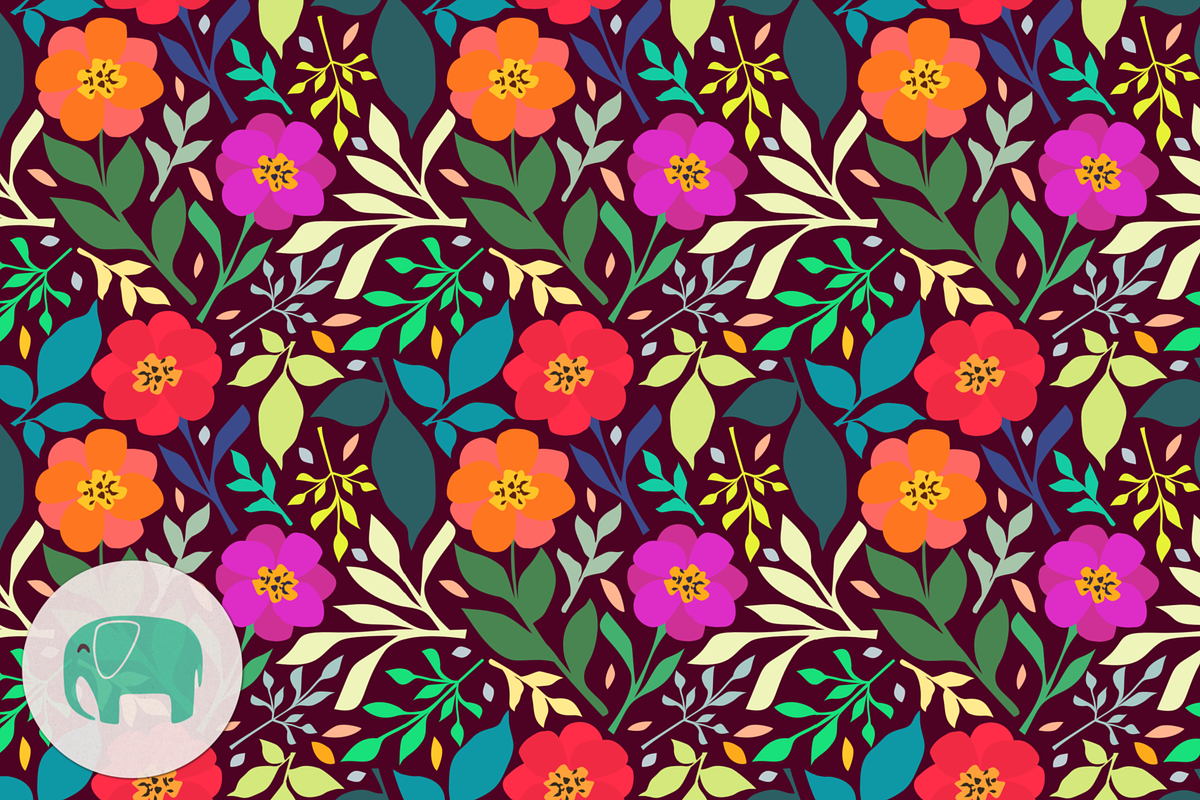 Petites Fleurs patterns, a Pattern Graphic by Anny Cecilia Walter (Photo 4 of 4)