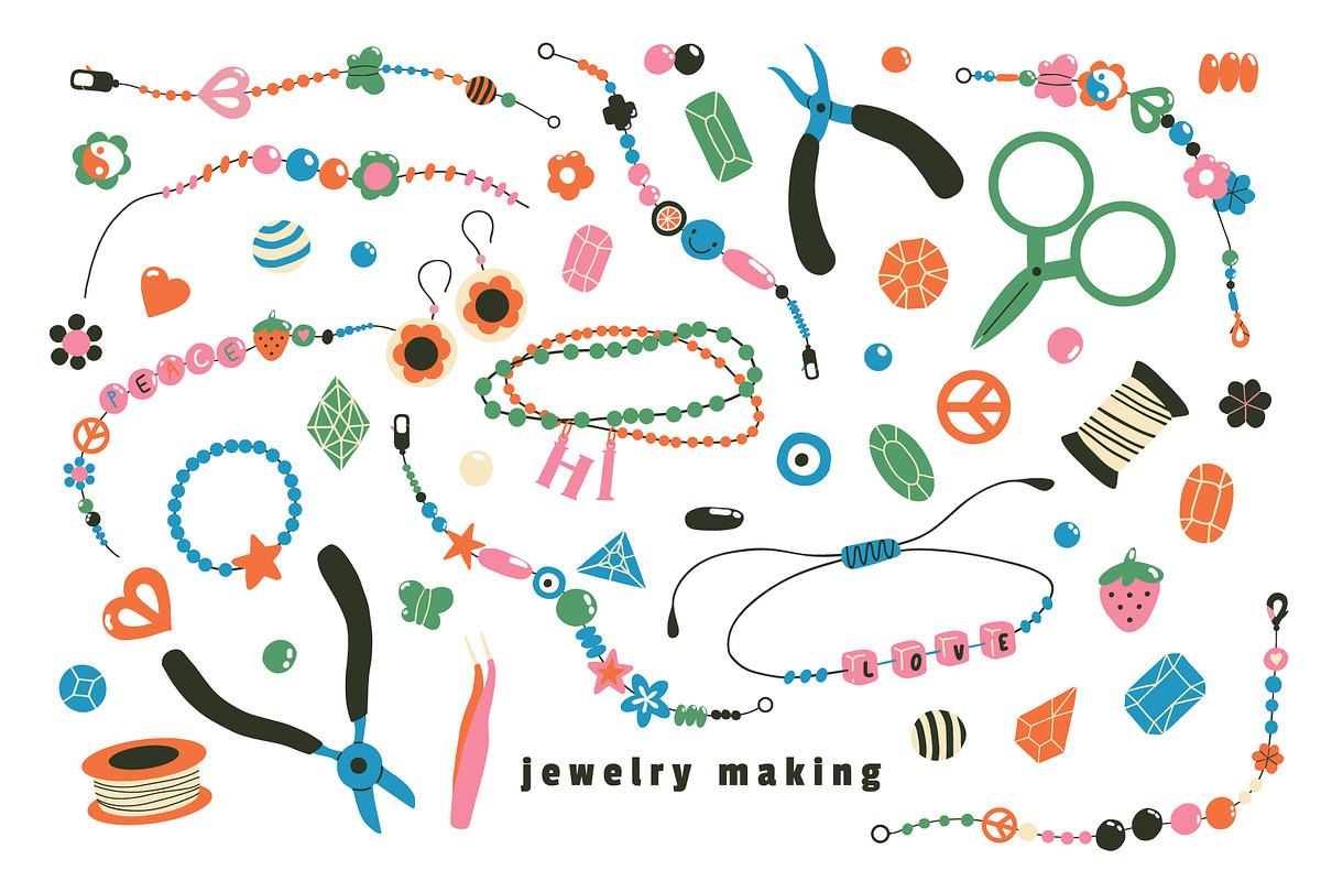 Art & Craft Bundle elements patterns, an Object Graphic by Lena Nikolaeva (Photo 6 of 17)