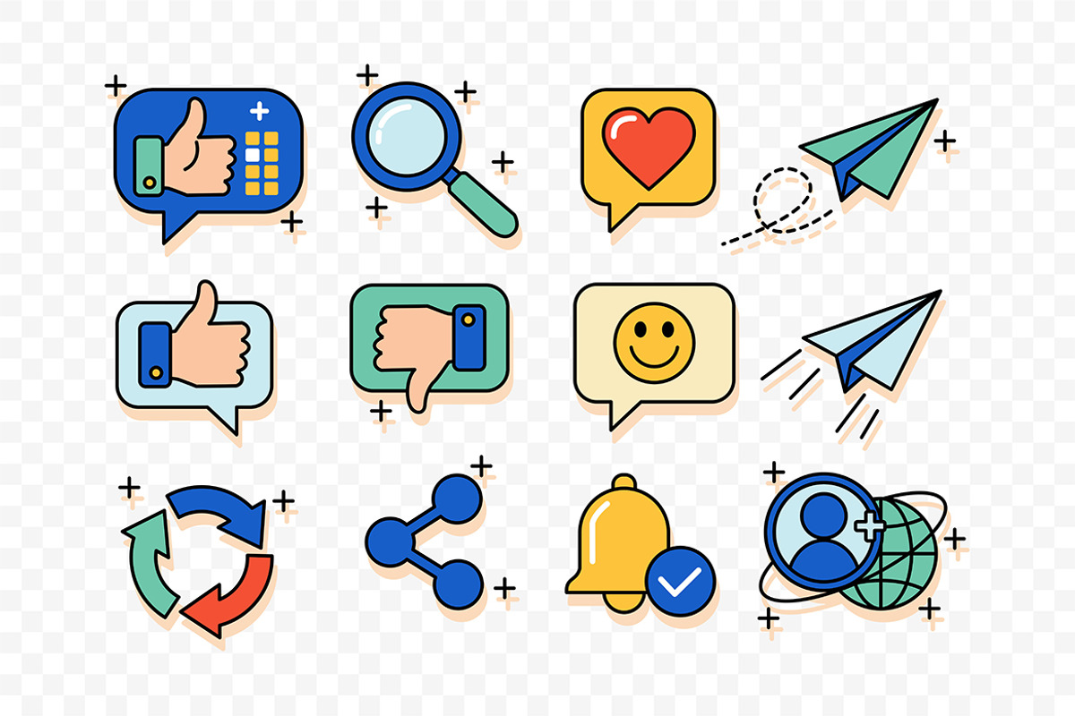 Social Media & Messaging Icon, an Icon by Partikusi Design (Photo 2 of 3)