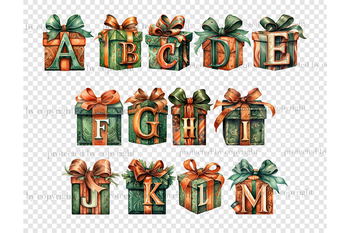 Gift Box Alphabet | Happy Birthday, a Decorative Illustration by GlamArtZhanna (Photo 4 of 5)
