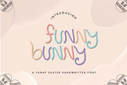 Easter Funny Bunny Handwritten Font, a Font by CraftlabSVG (Thumbnail 1 of 7)