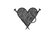 Knitted Heart Love Vector Bundle, an Illustration by Designs_River (Thumbnail 25 of 53)