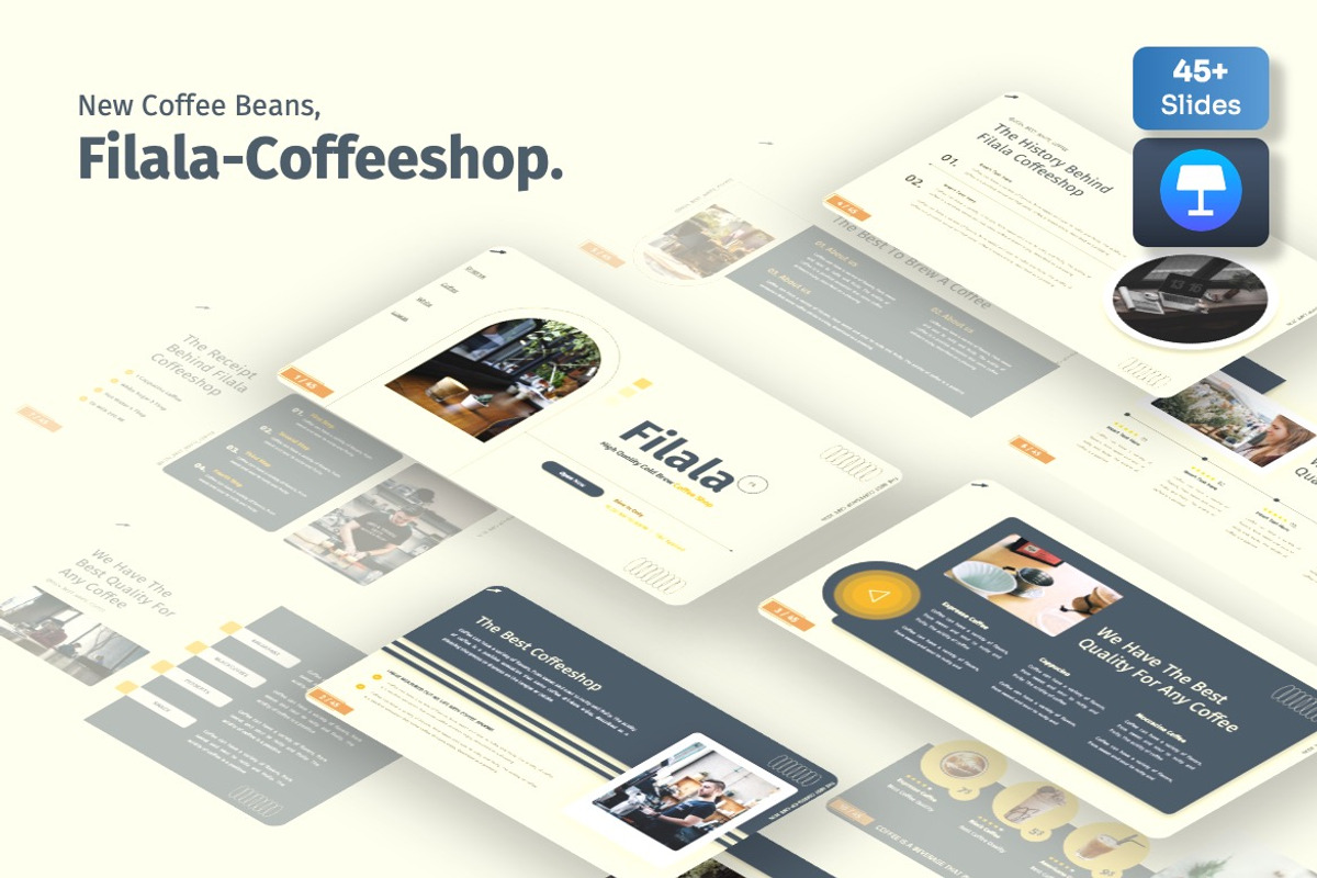 Filala - Coffee Shop Keynote, a Presentation Template by Dhabee (Photo 1 of 7)