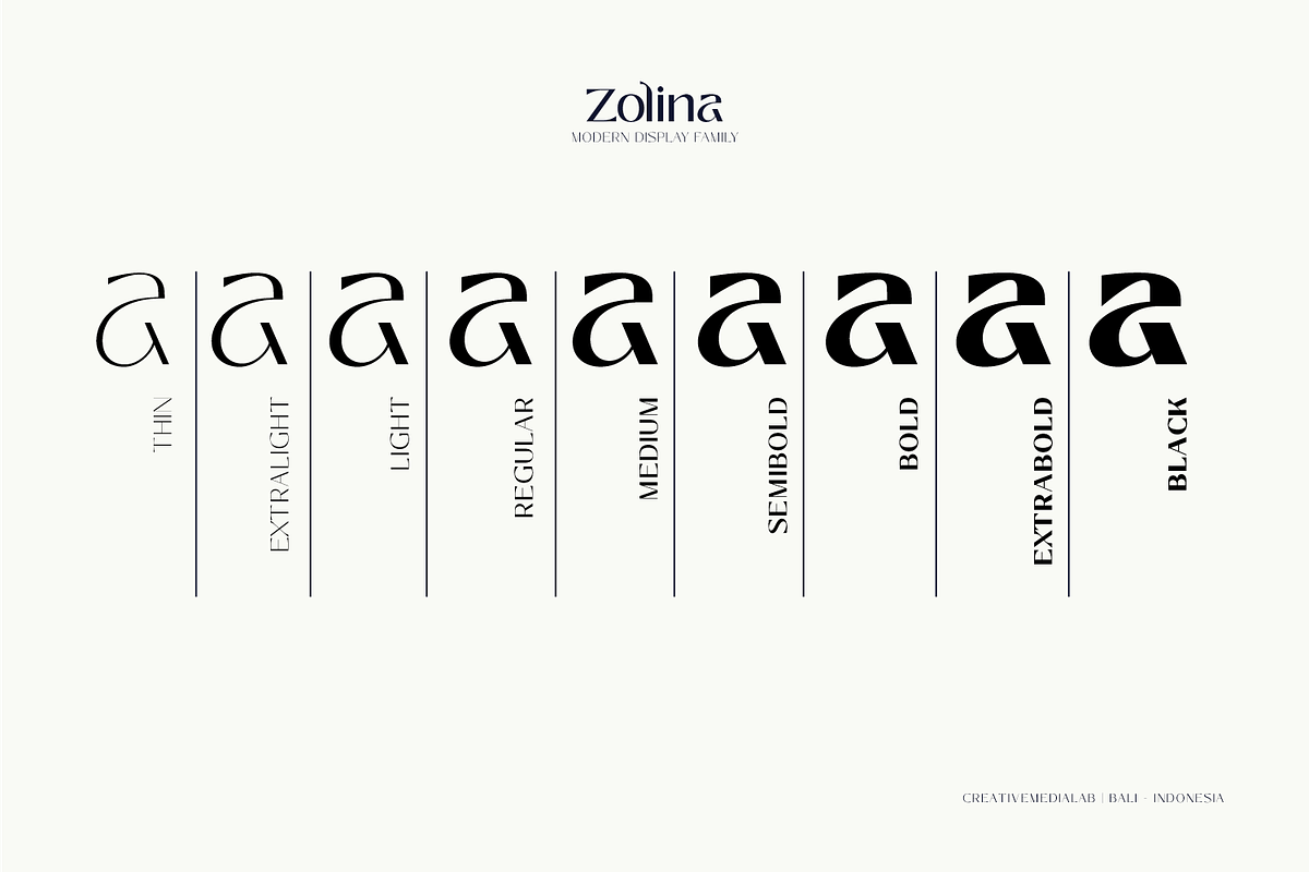 Zolina Modern Font, a Sans Serif Font by creativemedialab (Photo 13 of 14)