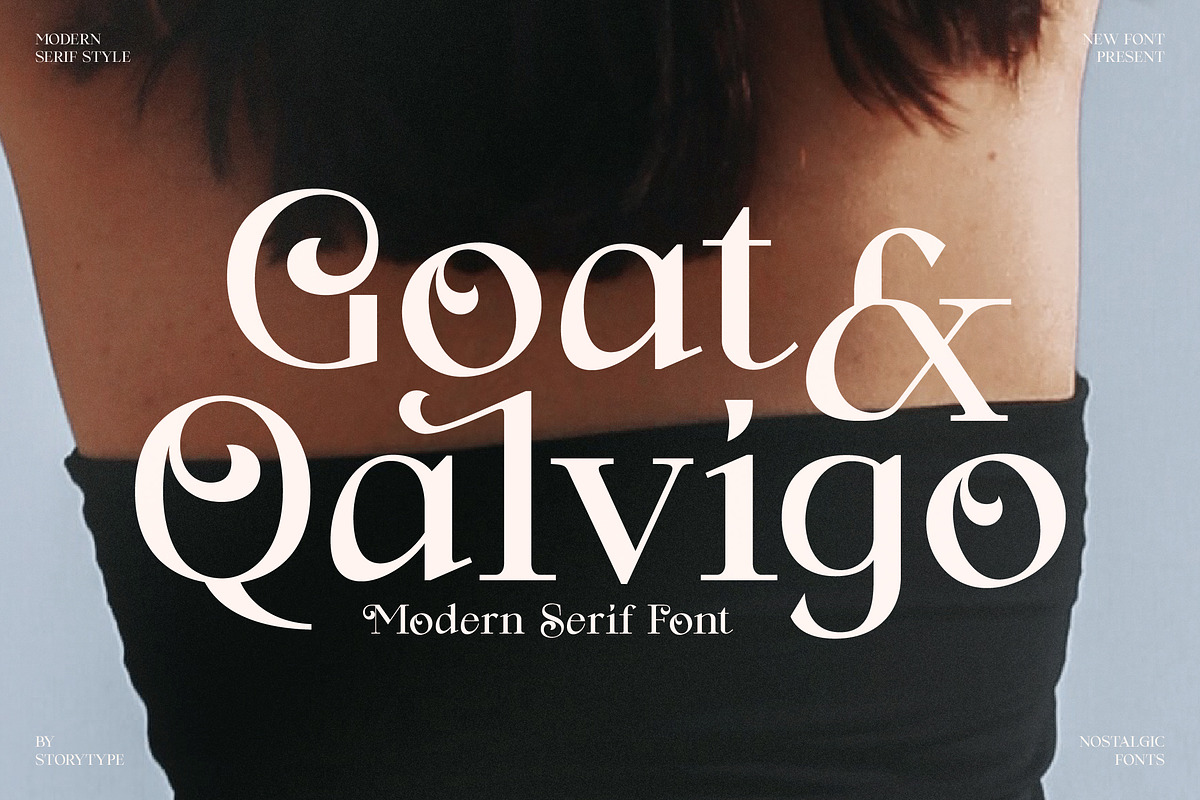 Goat & Qalvigo Modern Serif Font, a Serif Font by Storytype Studio (Photo 4 of 15)