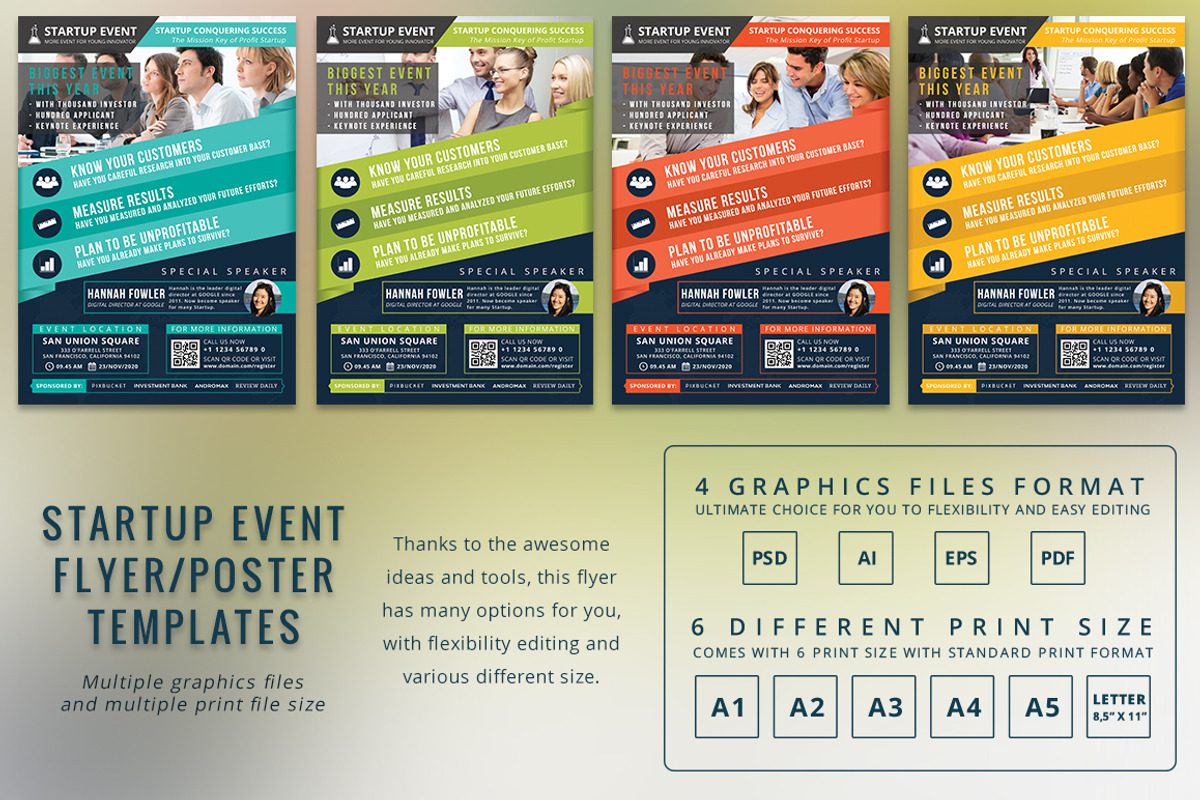 Startup Event Flyer Template, a Flyer Template by Affantjie Photowork (Photo 2 of 6)