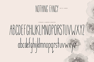 Nothing Fancy Font