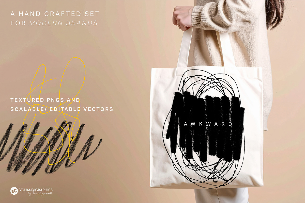 Analog | Hand Drawn Elements Set, a Texture Graphic by Youandigraphics (Photo 2 of 17)