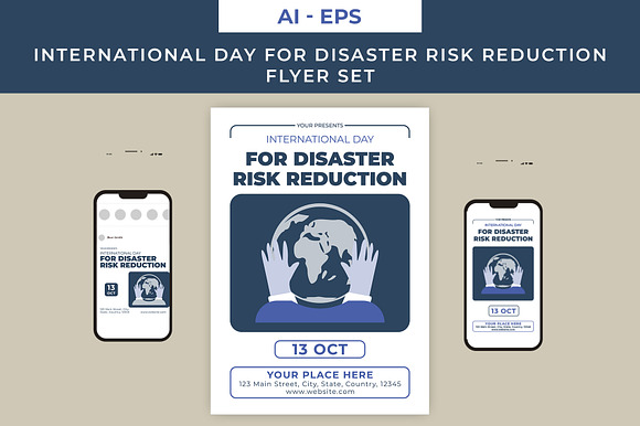 Disaster Risk Reduction Flyer Set preview 2