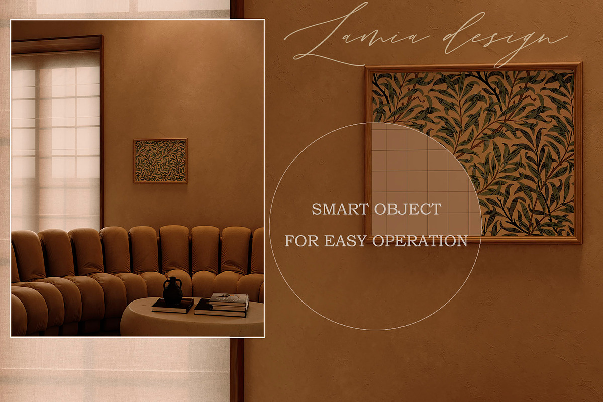 BARCELONA Room Natural FRAME MOCKUP, a Household Mockup by LAMIA DESIGN (Photo 16 of 22)