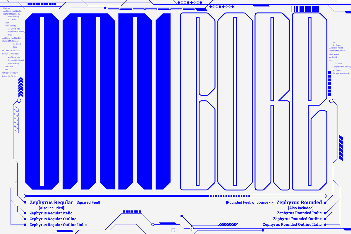 Zephyrus | Modern Condensed Cyber, a Sans Serif Font by Ardana Creative (Photo 3 of 7)