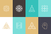 Yoga - illustrations and logos, a Graphic by venimo (Thumbnail 3 of 5)