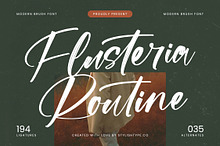 Flusteria Routine Modern Brush Font