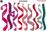 Procreate 100 Pretty Ribbons Brushes, a Brush Add-On by Fashion Workshop Bkk (Thumbnail 20 of 21)