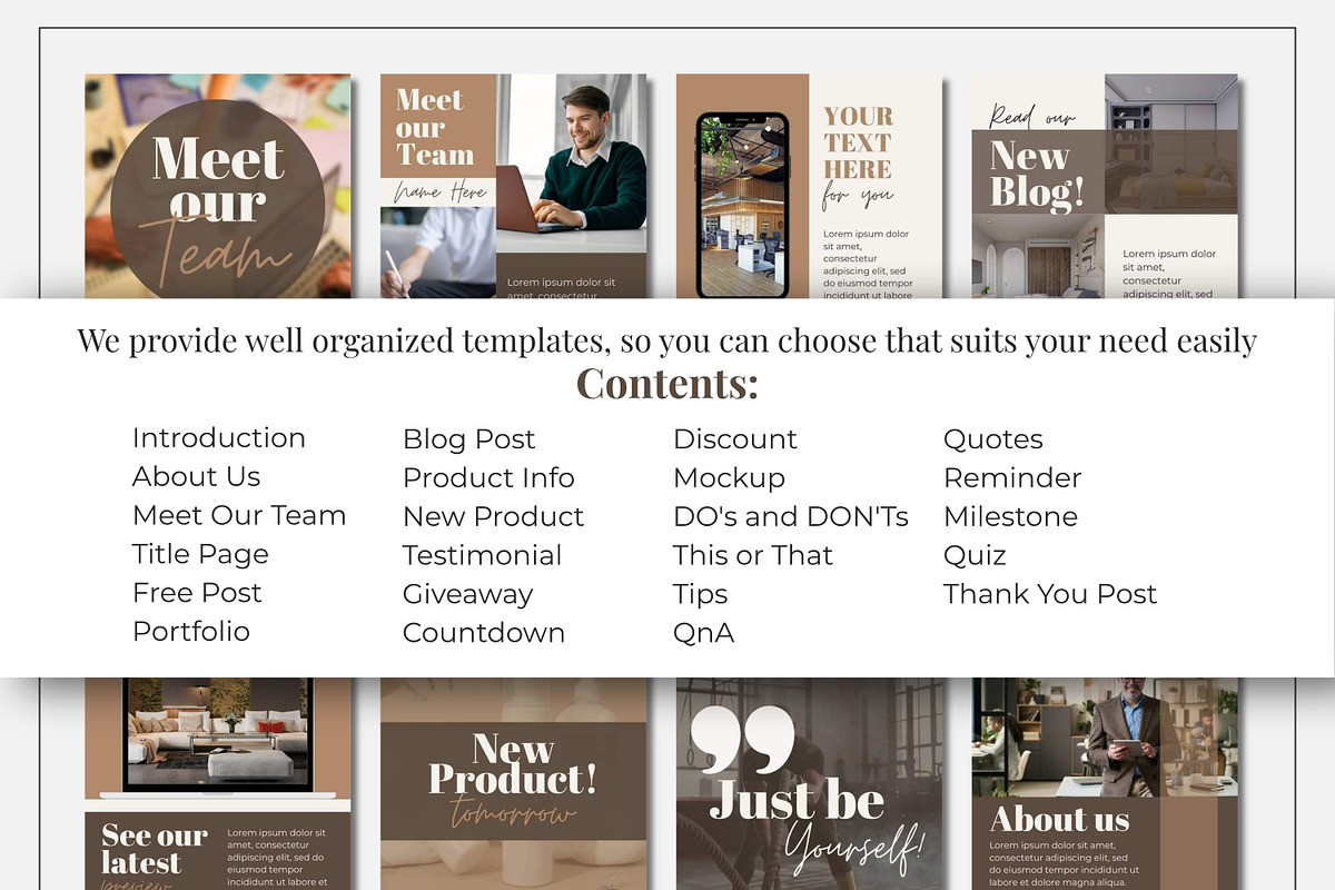 Warm Beauty Instagram Template Canva, a Social Media Template by Everyday Perfection (Photo 3 of 8)
