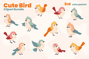 Bird Clipart Bundle - Vector & PNG, an Animal Illustration by moja doodle (Thumbnail 5 of 5)