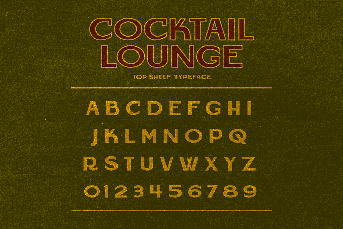 Cocktail Lounge Display Font preview 2