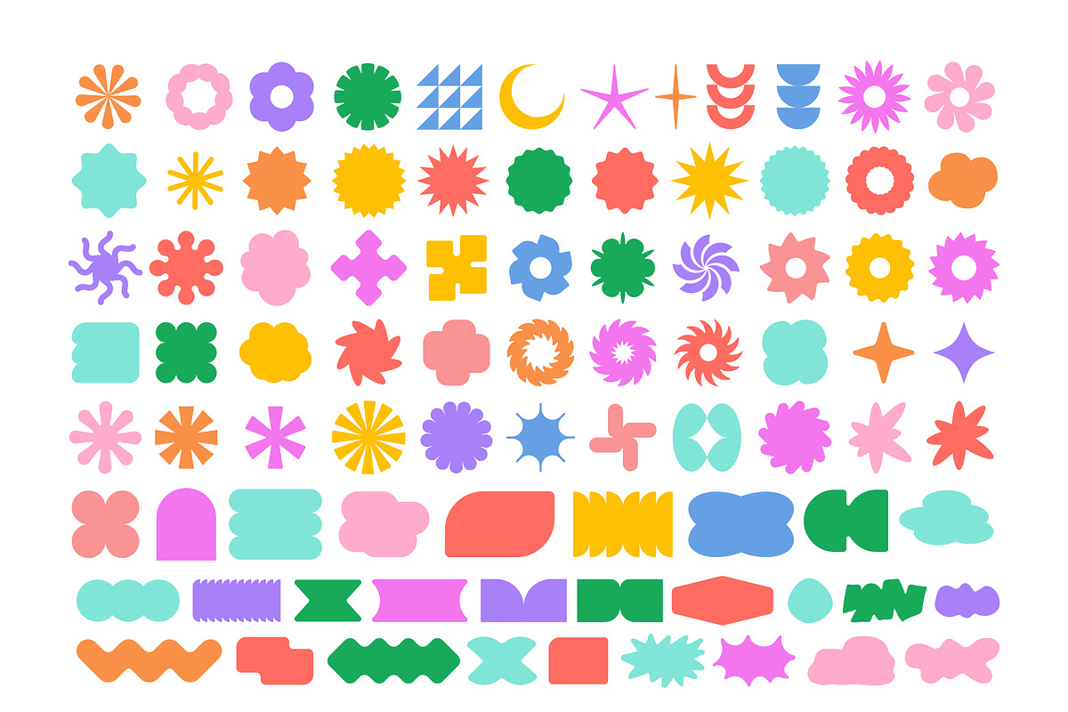 350 VECTOR GEOMETRIC SHAPES SET, an Object Graphic by craftlove (Photo 3 of 4)