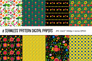 Folk Flowers. Folk Pattern, an Illustration by AvaAva (Thumbnail 14 of 26)