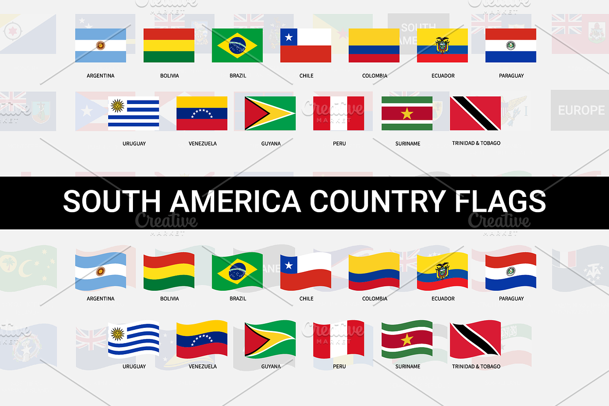 Vector flags of world countries, an Object Graphic by Nazim's Shop (Photo 3 of 9)