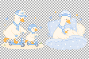 Silly Goose Clipart Father's Day PNG, a Seasonal Illustration by SugarCloudStudioArt (Thumbnail 6 of 6)