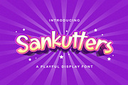 Sankutters - Playful Display Font, a Sans Serif Font by StringLabs (Thumbnail 1 of 11)