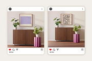 Artwork Frame Mockups Square Ratio, a Household Mockup by Bonumo (Thumbnail 9 of 10)