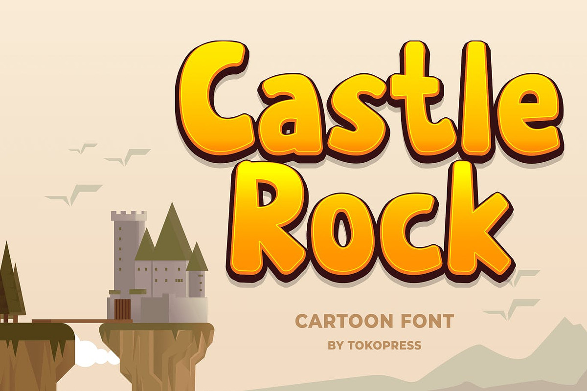 Castle Rock – Kids font, a Sans Serif Font by TokoPress (Photo 1 of 10)